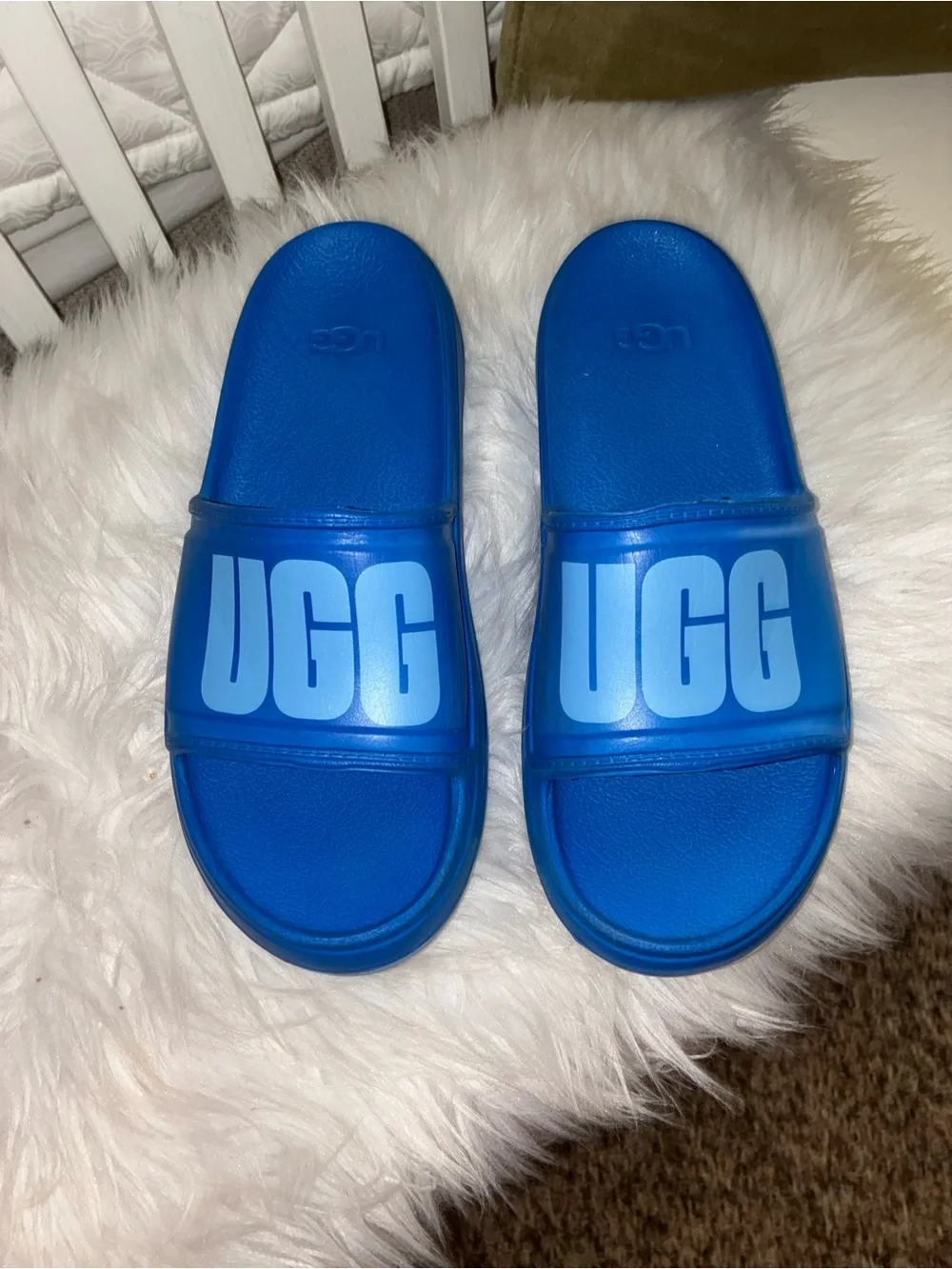 UGG Men’s (unisex) Wilcox Slide Sz 7 Dive Blue color Waterproof Sport Sandal